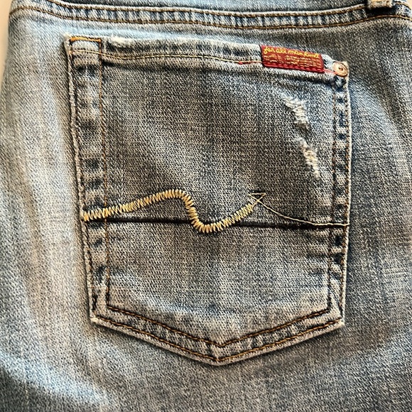 7 For All Mankind Josefina Skinny Boyfriend Size 28 - Picture 15 of 16